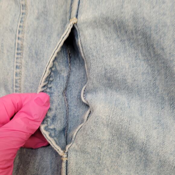 Vintage 90s Bliss-Blass Jacket Womens Large 22x22 Blue Boxy - Picture 9 of 16